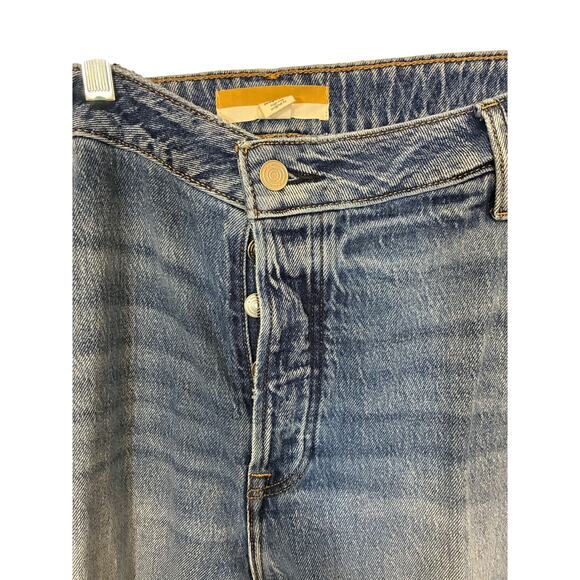 NWT 22W Maurice Dark Wash Distressed Cropped Skinny Jeans Casual Modest Normcore - Picture 2 of 4